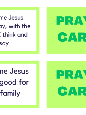 Prayer Tag Card Game