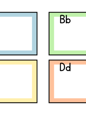 ABC Blank Prayer Cards